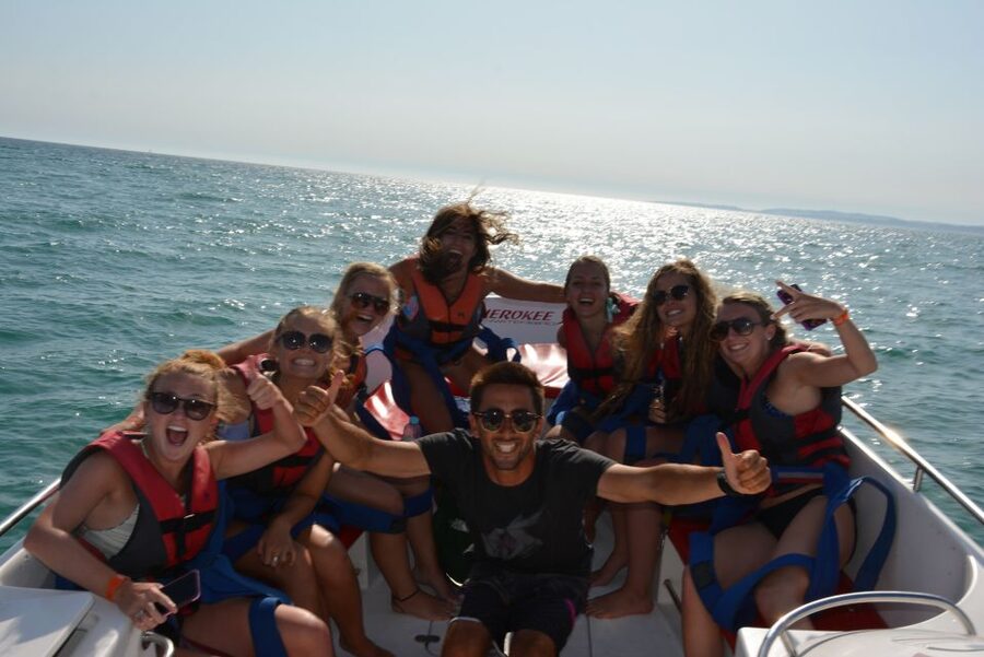Parasailing Vilamoura - The Atlantic dip is the memorable extra