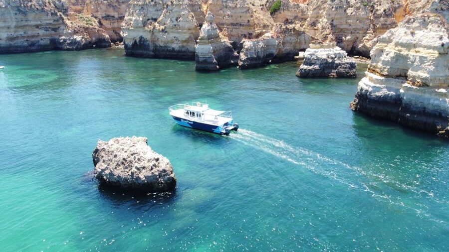 Ponta da Piedade: Half-Day Cruise with Lunch from Lagos - The swim stop near Lagos or Alvor