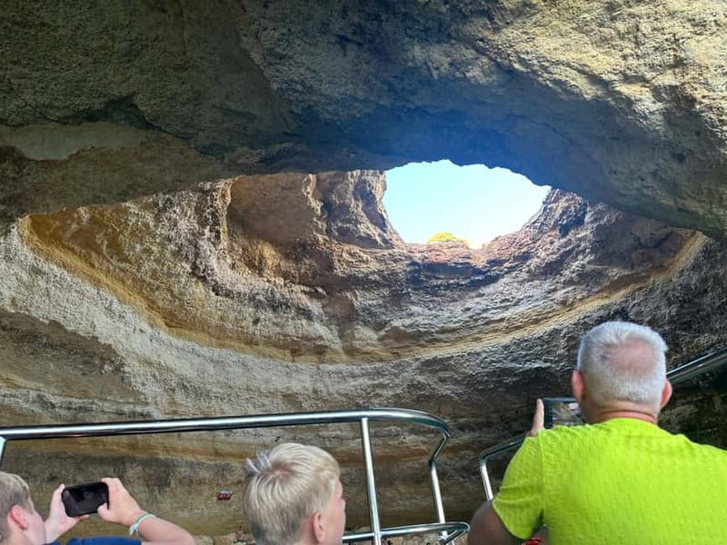 Portimão: Benagil Caves & Golden Coast Eco Catamaran Tour - Entering Benagil Cave and the Smugglers Caves