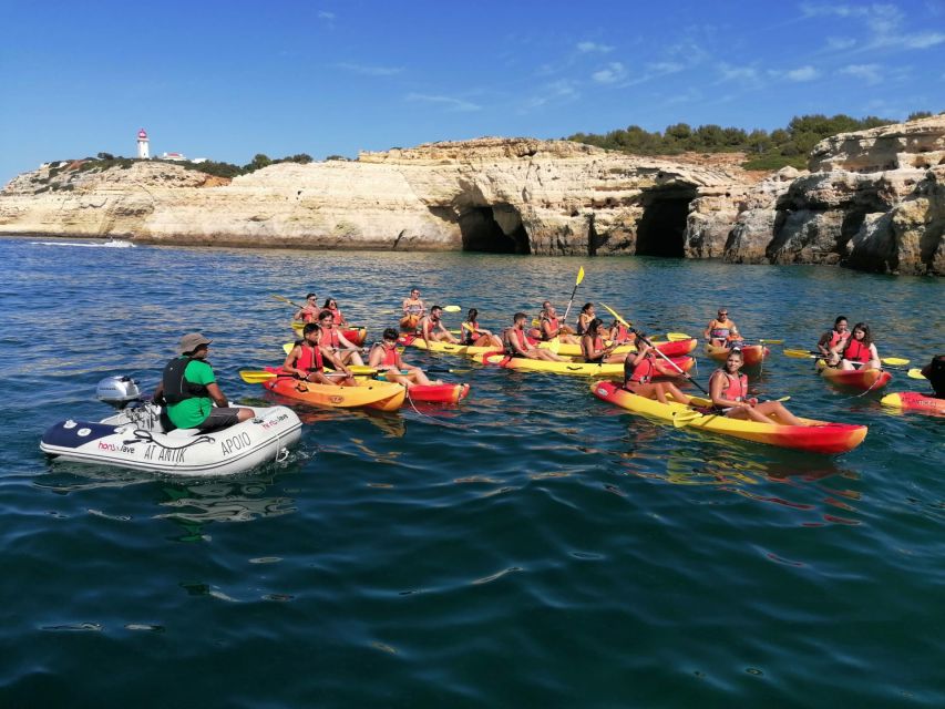 Portimão: Kayak Tour of Benagil Caves - Alfanzina Lighthouse and the ride toward Benagil