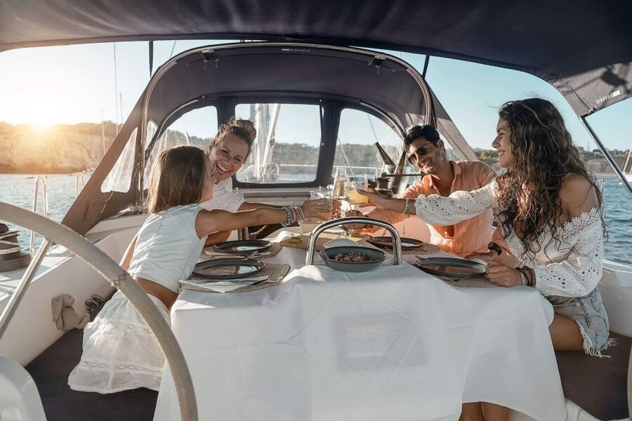 Portimao: Luxury Sail-Yacht Cruise with Sunset Option - The Benagil Cave limitation