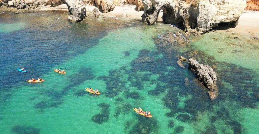 Portimão: Small Group Kayak Cave and Cliff Tour - Key points at a glance