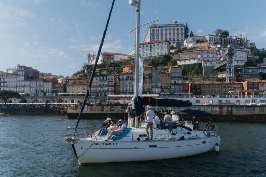 Porto: Charming Sailboat Cruise with Port Wine,Sunset Option - The Marina Departure and Arrábida Bridge