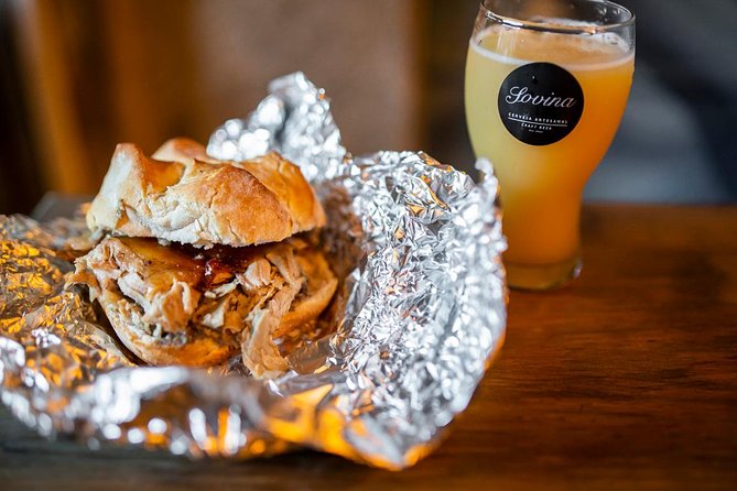 Porto Craft Beer Tour: 7 Beers + 3 Food Pairings in a Small Group - Francesinha and beer at A Fábrica da Picaria