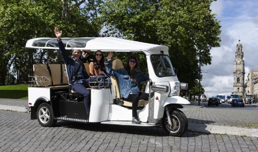 Porto: Private Sightseeing Tour by Electric Tuk Tuk - Clérigos Tower and the upper city