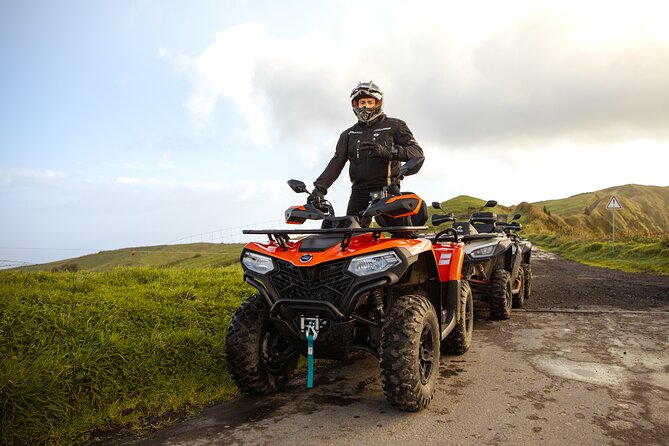 Quad Biking - Sete Cidades from North Coast (Half Day) - Miradouro das Cumeeiras shows Sete Cidades from above