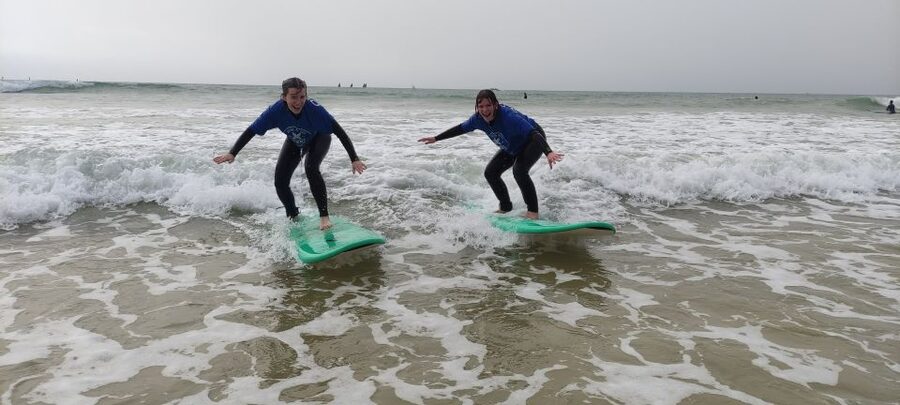 Quarteira: 2-Hour Surf Lesson at Falésia Beach - Meeting the surf van at Falésia Beach
