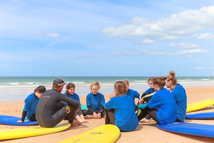 Quarteira: 2-Hour Surf Lesson at Falésia Beach - The first minutes: safety before surfing