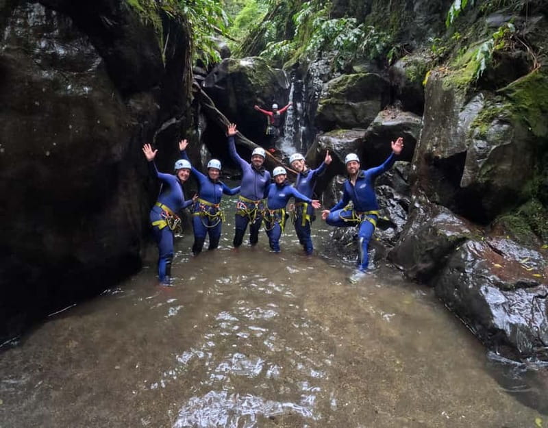 São Miguel: AdventurePark Canyoning Salto do Cabrito, Azores - Rappelling beside waterfalls up to 16 meters