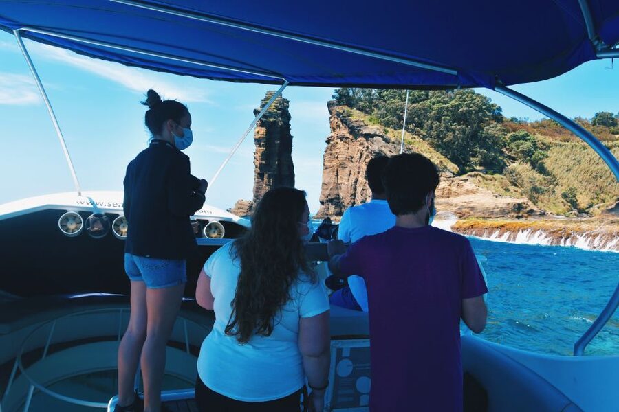 São Miguel: Glass Bottom Boat Tour with Snorkeling - Snorkeling beside fish, starfish, and volcanic rock