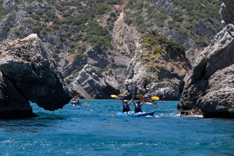 Sesimbra: Arrabida Natural Park & Caves Guided Kayaking Tour - The guides make the difference