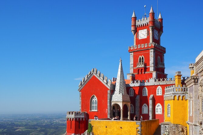 Sintra-Cascais-Pena Palace 8-People Small Group Tour from Lisbon - Pena Palace, courtyards, towers, and park paths