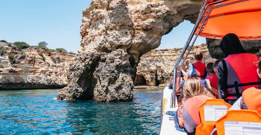 Vilamoura: Benagil Cave Boat Tour with Entry - The caves and beaches along the Algarve coast
