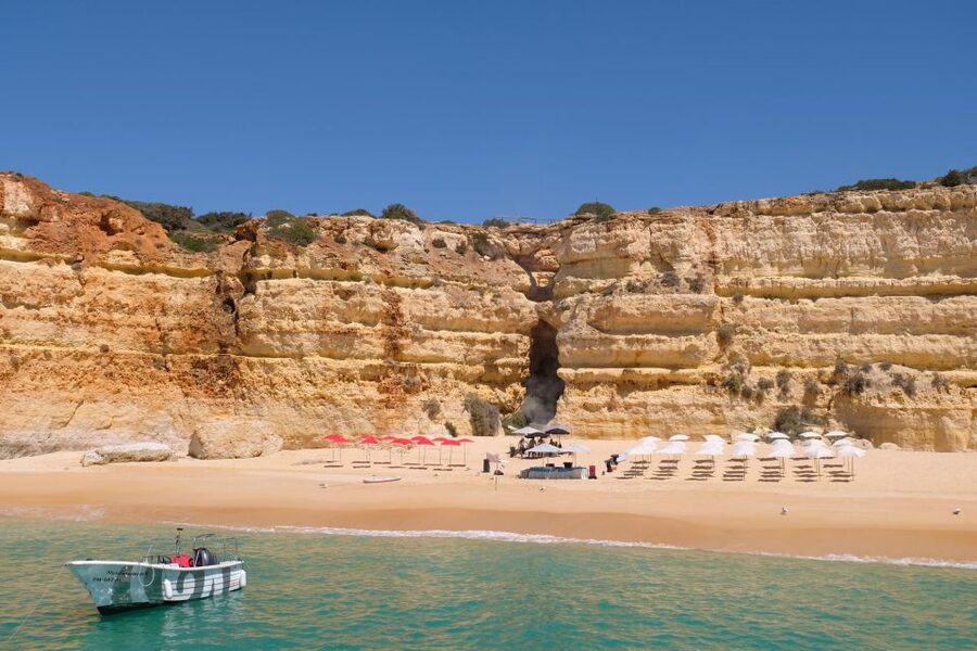 Vilamoura: Guided Sightseeing Cruise with Beach BBQ & Drinks - A full Algarve coast day from Vilamoura